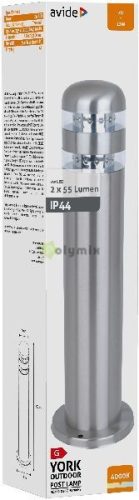 kültéri álló lámpa York LED 2W NW 500mm IP44 Szatén Nikkel