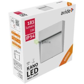 kültéri lépcső lámpa Kano LED 3W NW IP54 10.5cm