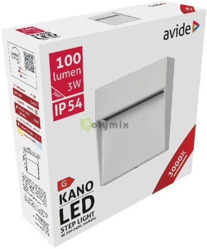 kültéri lépcső lámpa Kano LED 3W WW IP54 10.5cm