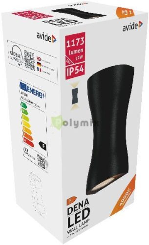 kültéri fali lámpa Dena LED 12W NW IP54