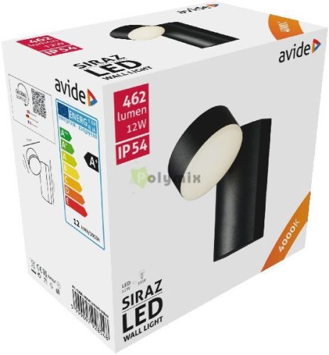 kültéri fali lámpa Siraz LED 12W NW IP54