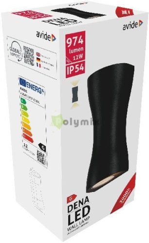 kültéri fali lámpa Dena LED 12W WW IP54