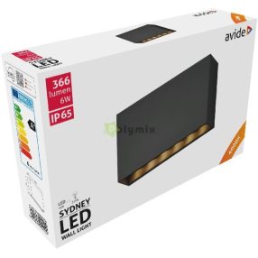 kültéri fali lámpa Sydney LED 6W NW IP65 20cm
