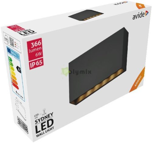 kültéri fali lámpa Sydney LED 6W NW IP65 20cm