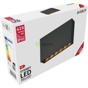 kültéri fali lámpa Sydney LED 6W WW IP65 20cm