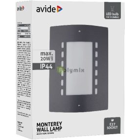 kültéri fali lámpa Monterey 1xE27 IP44 Antracit