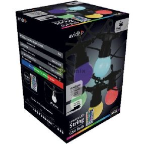 Kültéri Füzér 5m RGB Sorolható Távirányítóval