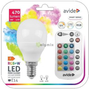 Smart LED Mini Globe 4.9W RGB+W 2700K IR Távirányítóval