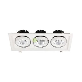   LED Downlight Sein Négyzetes 3x30W IP20 8400lm 20° WW 3000K