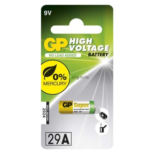 29A 9V GP alkáli elem (A32, L822)