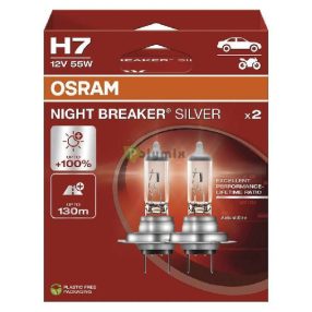 #BULB H7 12V/55W NIGHT BREAKER SILVER - BOX (2pc)