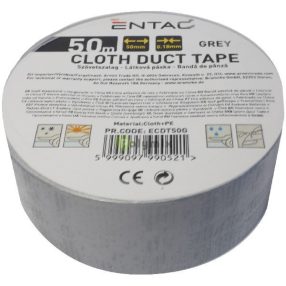 Szövet erősítésű szalag 0.18x50mm Szürke 50m