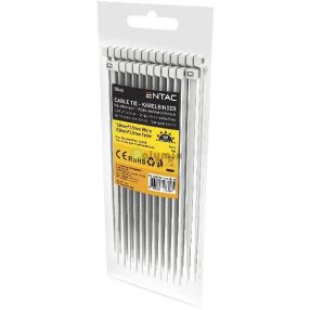 Kábelkötegelő 2.5mmx150mm Fehér 50 db/cs