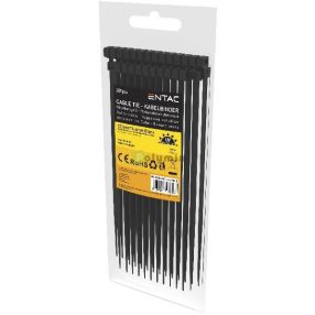 Kábelkötegelő 4.6mmx120mm Fekete 200db/bliszter
