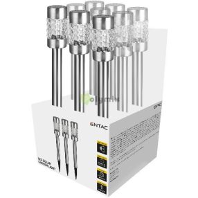   Entac Kerti Szolár Lámpa 57cm Rozsdamentes acél Mozaik Üveg 1 LED 9/kínáló