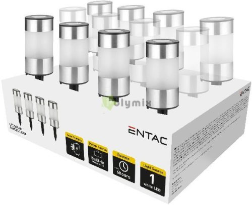 Entac Kerti Szolár Lámpa 210mm Rozsdamentes acél 1 LED 12/kínáló