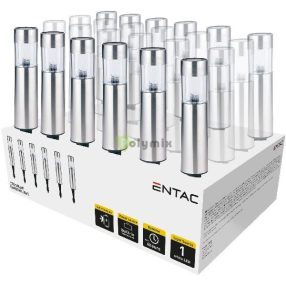   Entac Kerti Szolár Lámpa 300mm Rozsdamentes acél 1 LED 12/kínáló