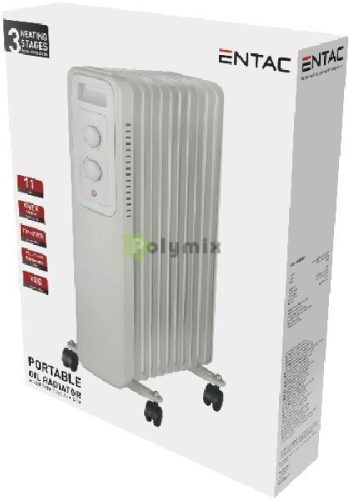 Entac Olajradiátor 11 taggal 2500W Fehér