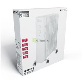 Entac Olajradiátor 13 taggal 2500W Fehér