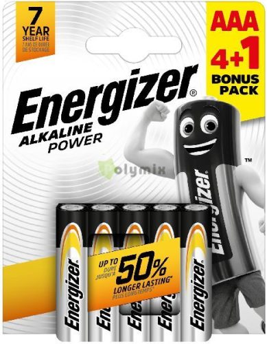 Power Alkáli Mikro Elem AAA B4+1