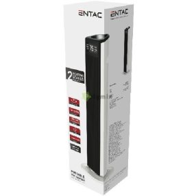   Hordozható PTC Fűtőtorony Fehér LED Kijelzővel 2000W 74cm