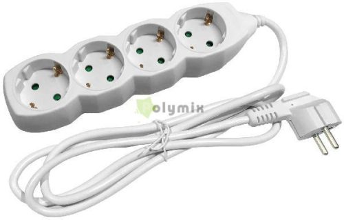 Elosztó 4 Foglalat 5m 3x1,5