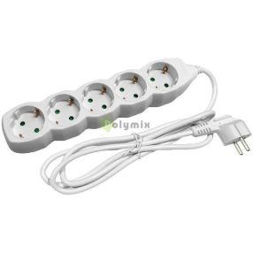 Elosztó 5 Foglalat 5m 3x1.5