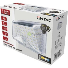 Napelemes Műanyag Lámpa 1.5W SMD 3 mód PIR