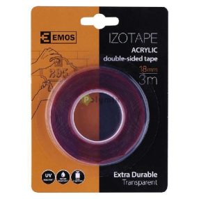 Akril kétoldalú ragasztószalag 18mm/3m