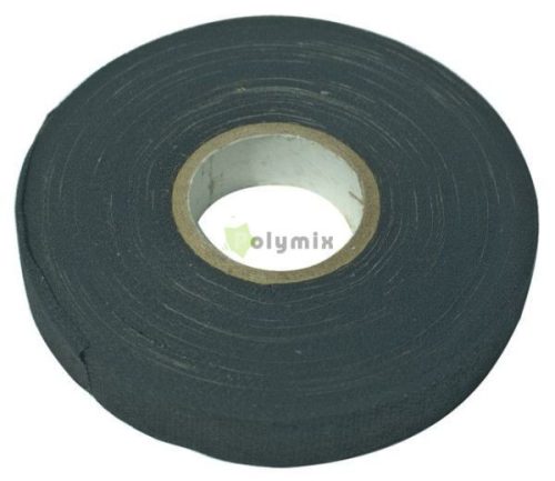 10 m-es (0,396x19mm) fekete TEXTIL szigetelőszalag