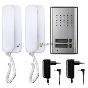 Audió kaputelefon szett 2 vevőegységgel, fehér