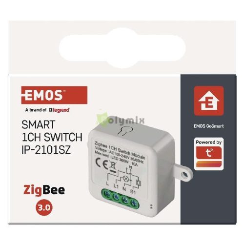 GoSmart kapcsolómodul IP-2101SZ, ZigBee, 1 csatornás