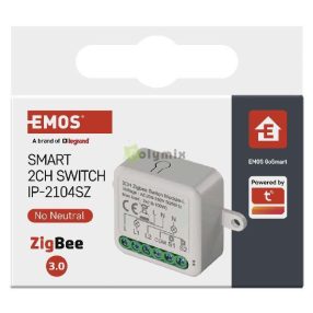   GoSmart kapcsolómodul IP-2104SZ, ZigBee, 2 csatornás (nem igényel N vezetéket)