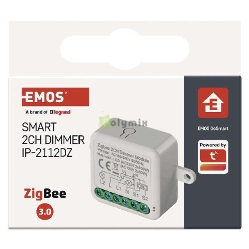 GoSmart fényerőszabályozó modul IP-2112DZ, ZigBee, 2 csatornás