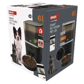 GoSmart állateledel adagoló kamerával, 6 l, fekete, Wi-Fi