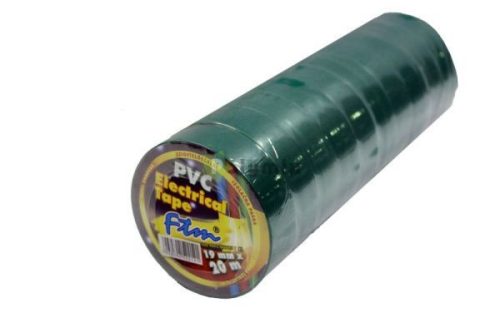20 m-es (19mmx20m) zöld szigetelőszalag