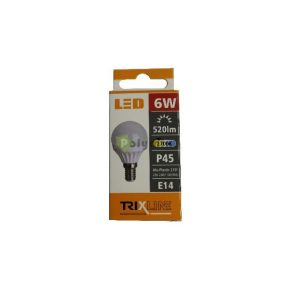 6W-E14 LED kisgömb izzó 2700K