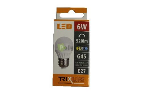 6W-E27 LED kisgömb izzó 2700K