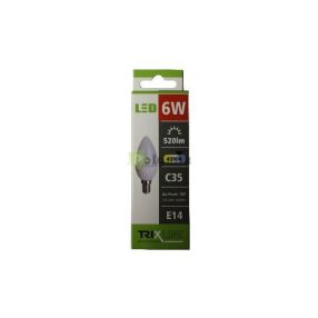 6W-E14 gyertya LED izzó 4200K