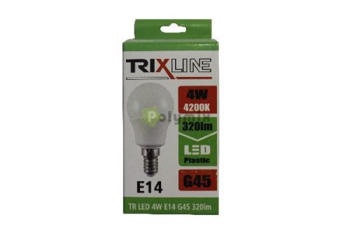 4W-E14 LED kisgömb izzó 4200K