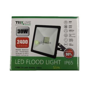 30W LED fényvető IP65 4200K fekete