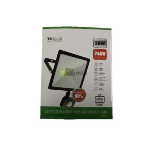 30W érzékelős LED fényvető 4200K fekete