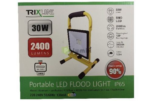 30W hordozható LED fényvető munkalámpa 4200K