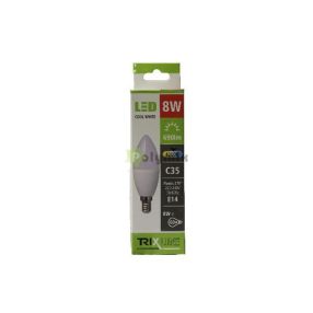 8W-E14 C35 gyertya LED izzó 4200K