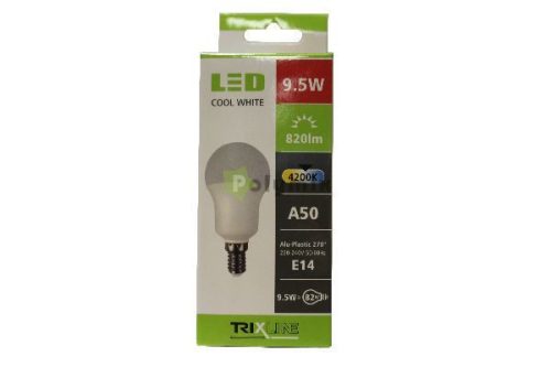 9,5W-E14 A50 270° LED izzó 4200K