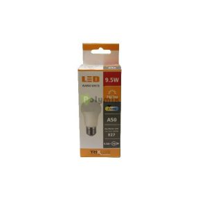 9,5W-E27 A50 270° LED izzó 2700K