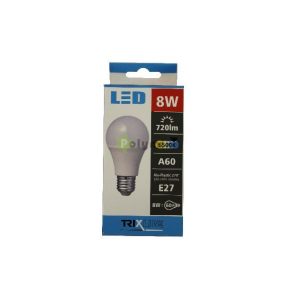 8W-E27 A60 LED izzó 6500K