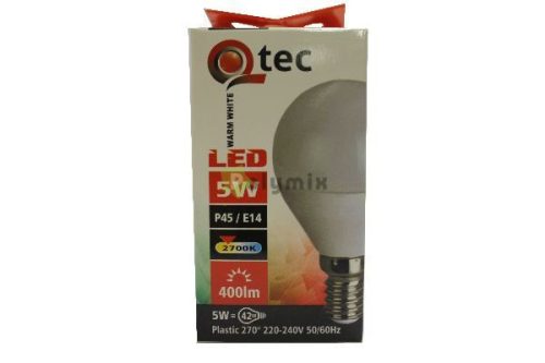 5W-E14 P45 LED kisgömb izzó 2700K