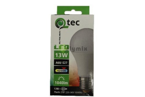13W-E27 A60 LED izzó 4200K