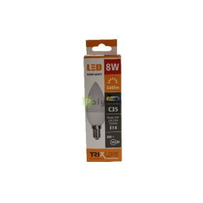 8W-E14 C35 gyertya LED izzó 2700K